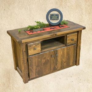 Hand Hewn 48 TV Stand with 2 Drawers and 2 doors