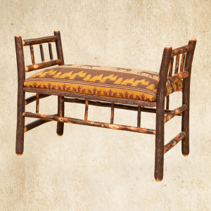 Hickory Bench with side