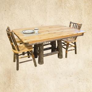 Hickory 60 Dining Table with pedestal