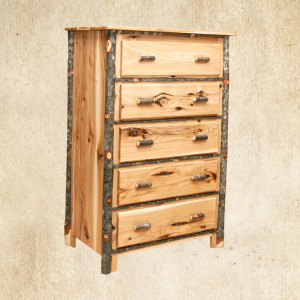 Hickory 5 Drawer Chest