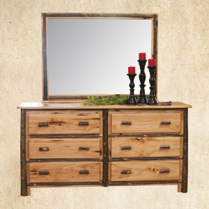 Hickory 6 Drawer Dresser