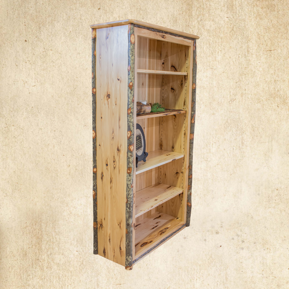 Hickory Bookcase with 4 adjustable shelves