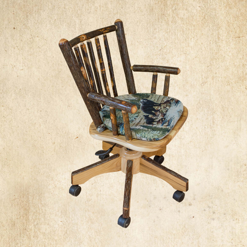 Hickory Stick Back Desk Chair