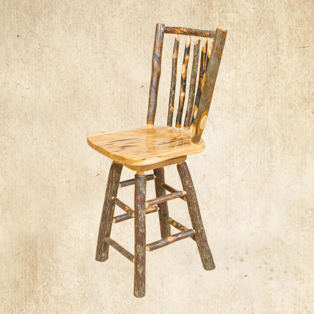 Hickory Stick Bar Stool