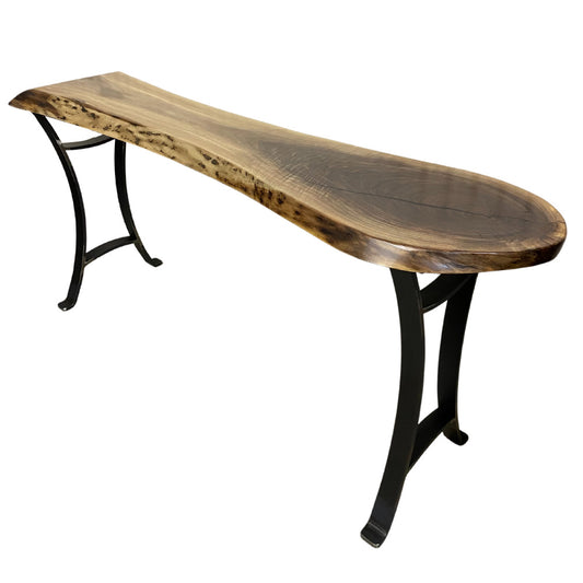 Live Edge Walnut Console Table