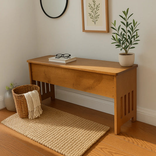 Mission Style Storage Bench