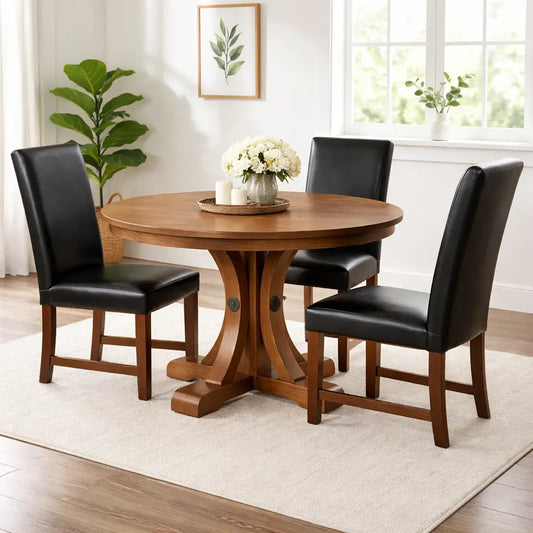 Olympia Round Wood Dining Table