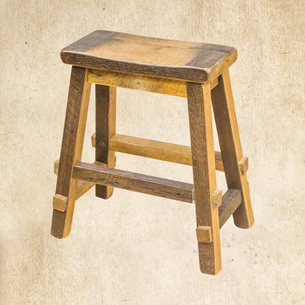 Reclaimed Wood Bar Stool