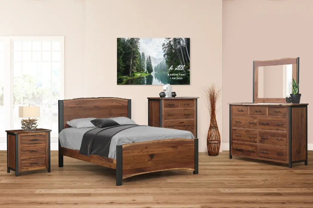 Silverton Live Edge Walnut Bedroom Set