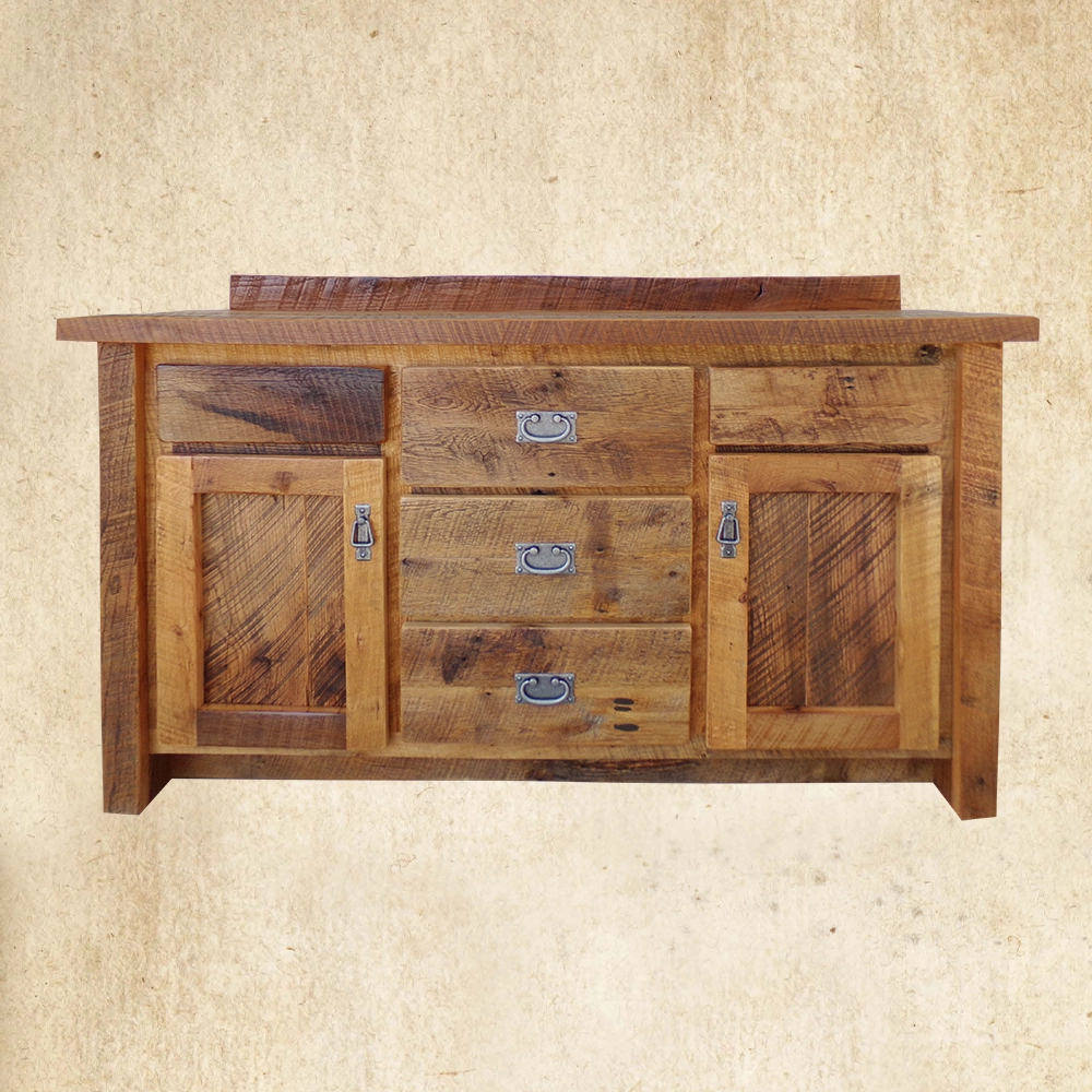 Reclaimed Wood Vanity with 2 drawers and 3 drawers